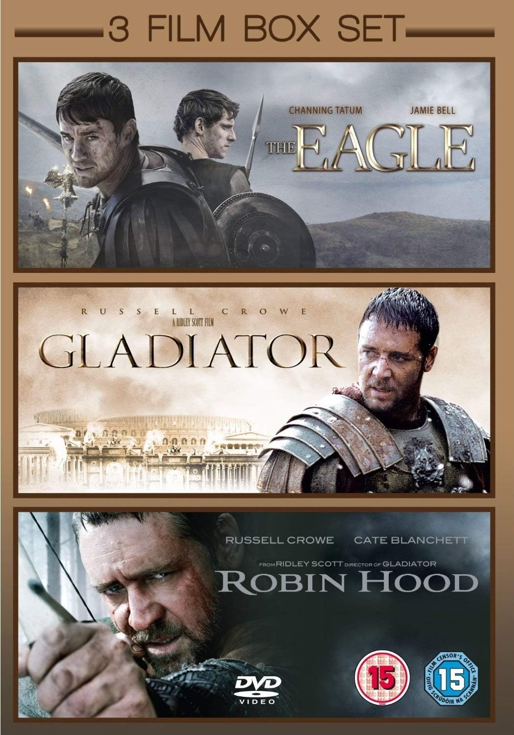 3 Film Box Set: The Eagle / Gladiator / Robin Hood [DVD]