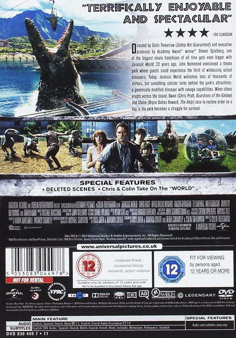 Jurassic World [DVD]