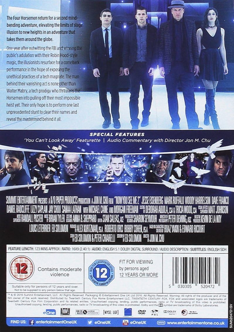 Now You See Me 2 [DVD]