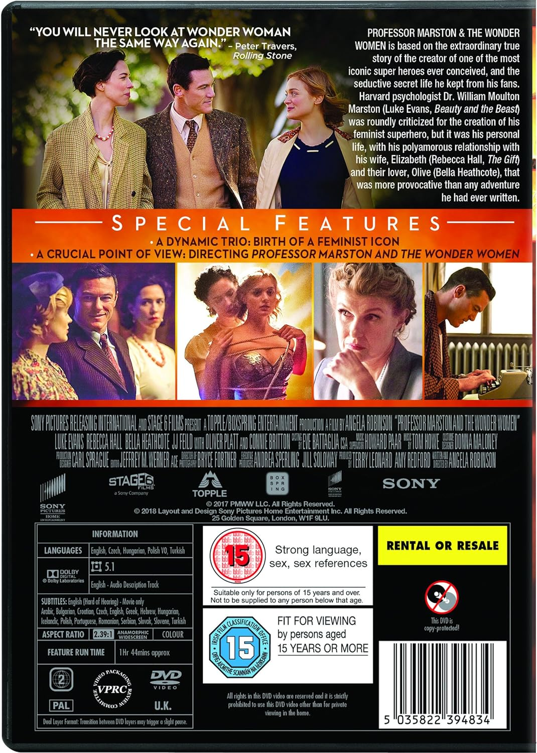 Professor Marston and the Wonder Women [DVD]