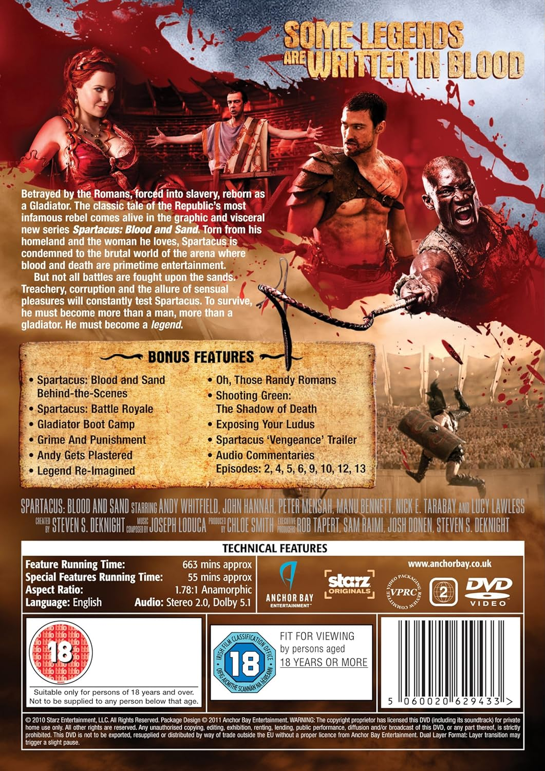 Spartacus: Blood And Sand Season 1 [DVD]